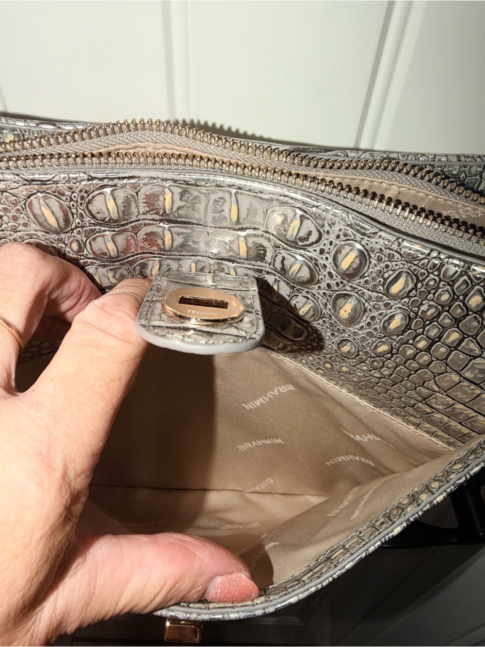 Brahmin Leia Chrome Melbourne Bag - Picture 9 of 9